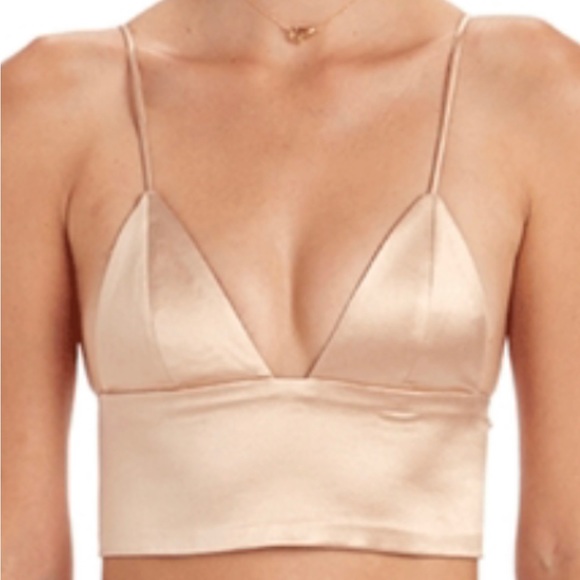 ARE YOU AM I Tops - V-top gold bra top AYAI
